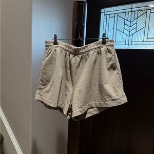 Sporty & Rich Beige Athletic Shorts